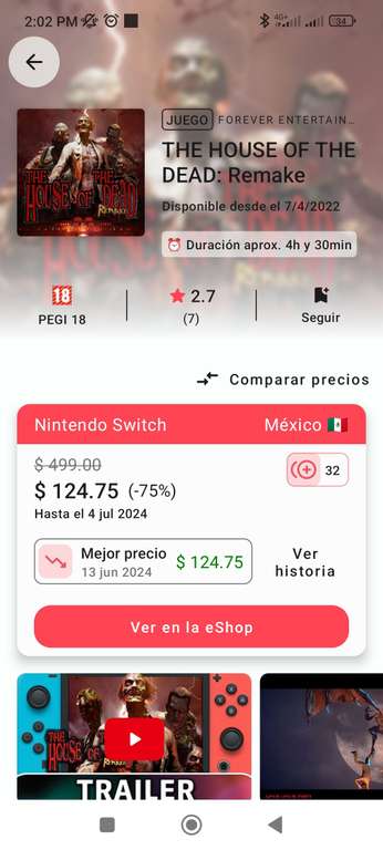 Nintendo Eshop Brasil, the house of the Dead remake