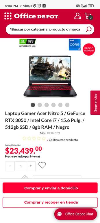 Office Depot: Acer Nitro 5 Nvidia RTX 3050