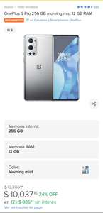 Mercado Libre: OnePlus 9 Pro 256 GB morning mist 12 GB RAM