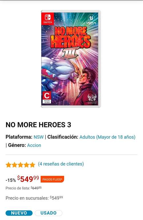 Game Planet: NO MORE HEROES 3 nintendo switch
