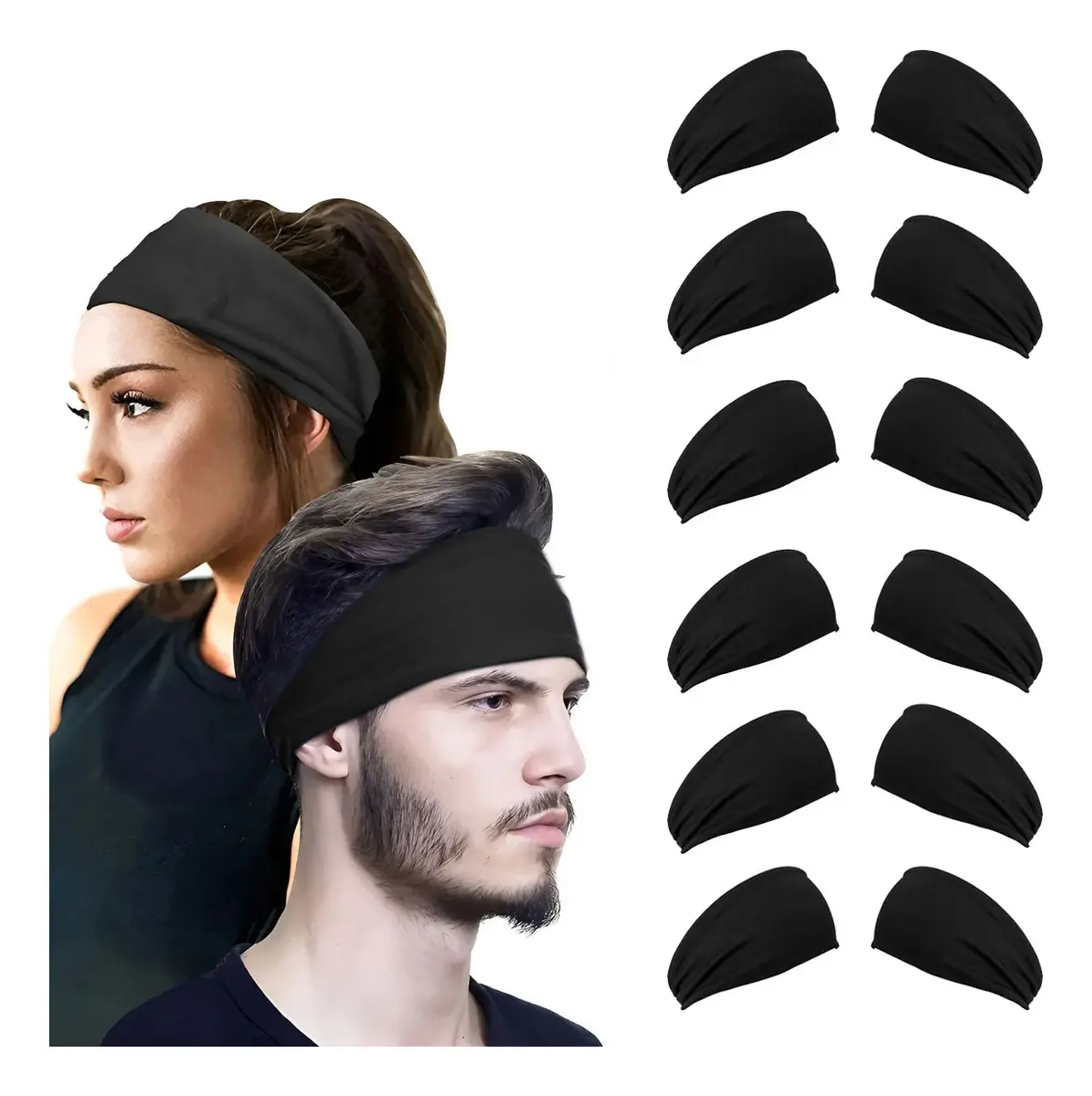 Mercado Libre: 12 Bandas Deportivas pal cabello