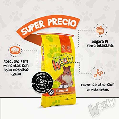 Amazon: Alimento para perroWoow Esencial 20kg