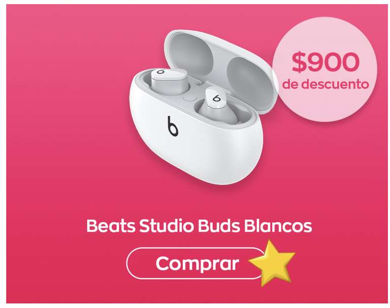 Costco: Beats Studio Buds Blancos, audífonos inalámbricos con cancelación de ruido