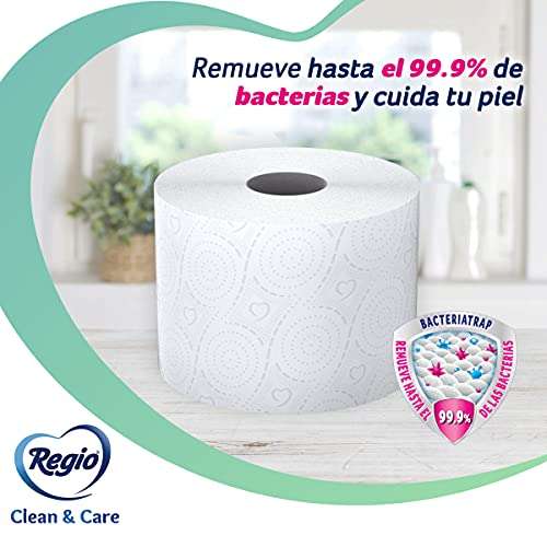 Amazon: Regio Regio Papel Higiénico Clean & Care, 8 Rollos, Rollos Extra Largos, Hojas Dobles