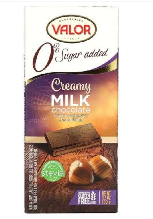 Walmart express: chocolate valor puro con crema de avellana sin azúcar en 22.01 y sazonadores jugoso al sarten maggi en 8.02