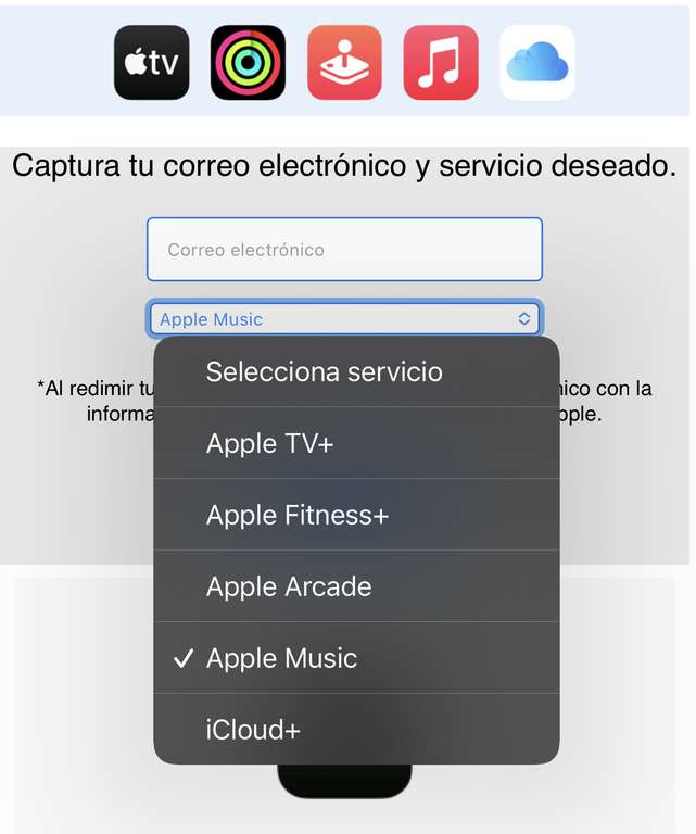 Apple: Servicios de Apple x 3 Meses sin costo