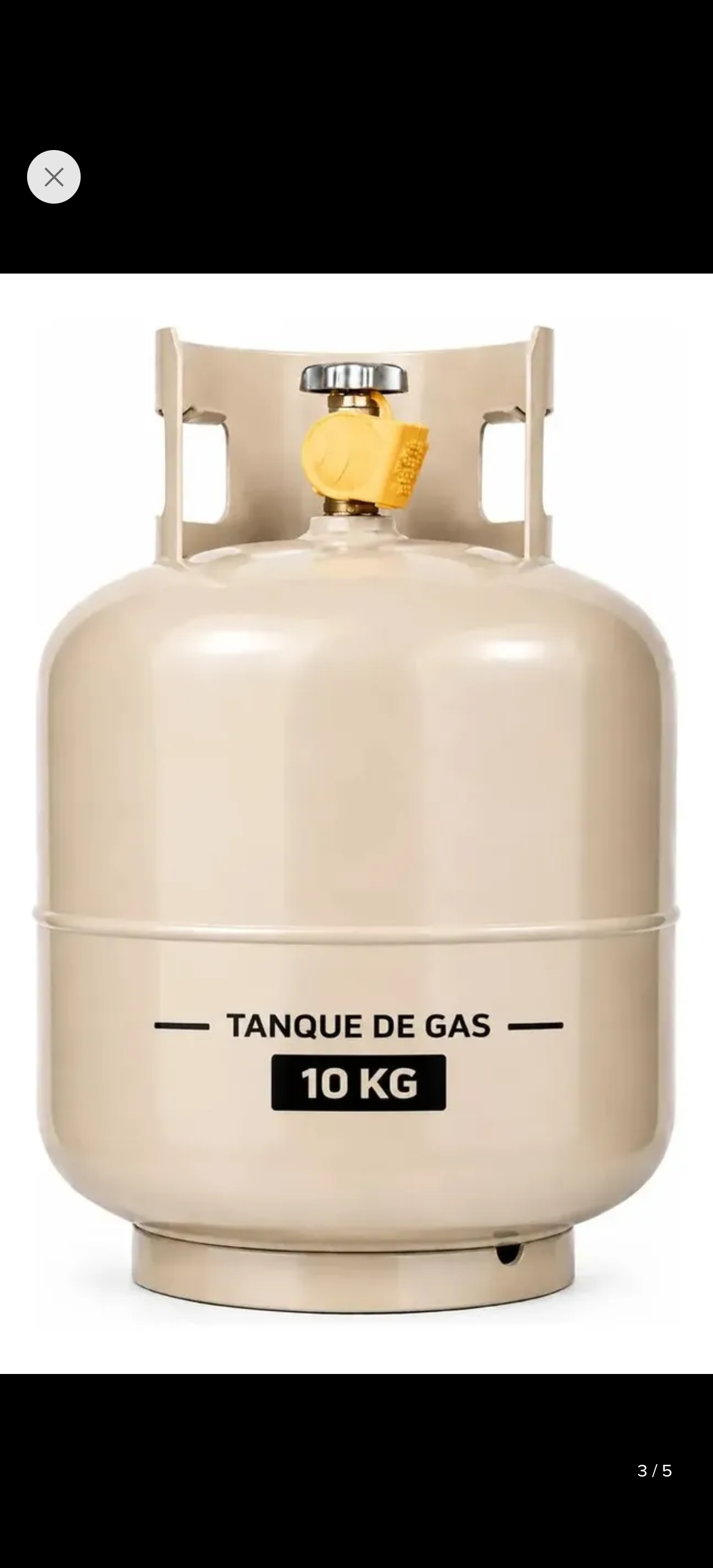 Mercado libre: Tanque / cilindro para gas 10 kg