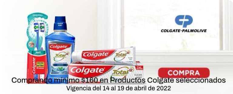 Chedraui: Envío gratis de tu súper en la compra mínima de $160 en productos Colgate seleccionados