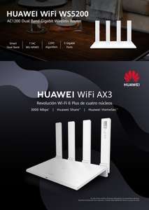 Telcel: Routers Huawei WiFi WS5200 ($479) y WiFi AX3 Dual Core ($659) (Links en descripción)