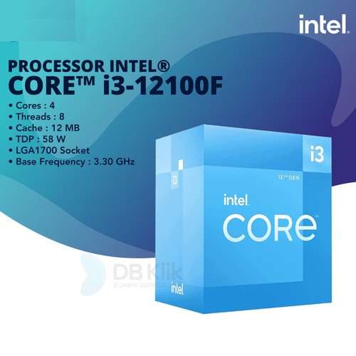 Cyberpuerta: Procesador Intel Core i3-12100F, (12va. Generación)