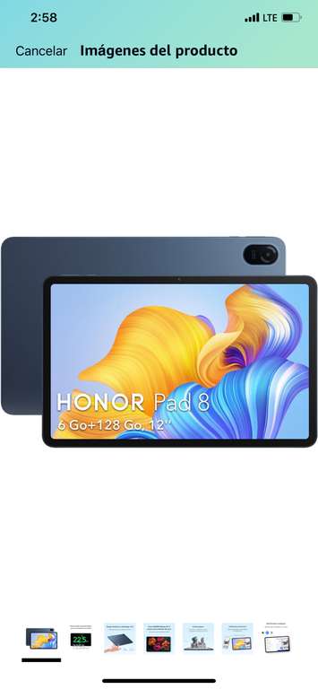 Amazon: Honor Pad 8 Tablet, 2K 12-in Pantalla Táctil