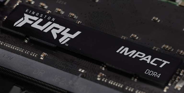 CyberPuerta: Memoria RAM Kingston FURY Impact DDR4, 3200MHz, 32GB, CL20, XMP SO-DIMM (para laptop)