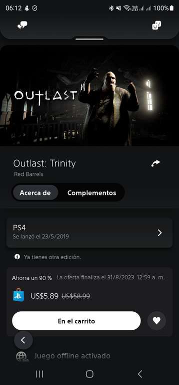 PlayStation Store: Outlast Trinity