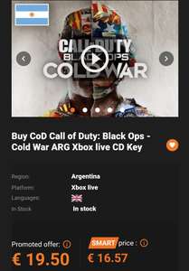 Gamivo - Call Of Duty: ColdWar Xbox (ARG)