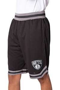 Amazon: NBA Pantalones Cortos de Baloncesto de Malla para Hombre Woven Active Basic, Team Logo Negro