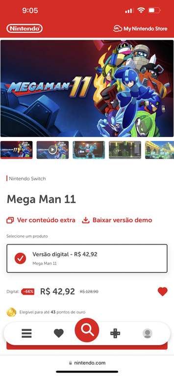 Mega man 11 para Nintendo Switch en promoción eShop Brasil y Chile