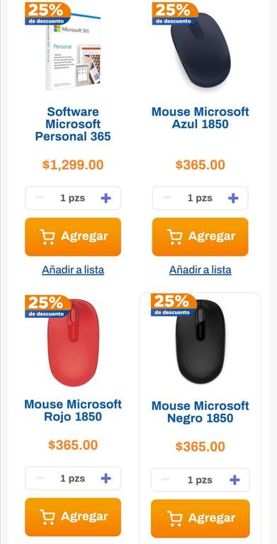 Chedraui:  25% de descuento en Software Microsoft Personal 365 y Mouse Microsoft Modelo 1850 