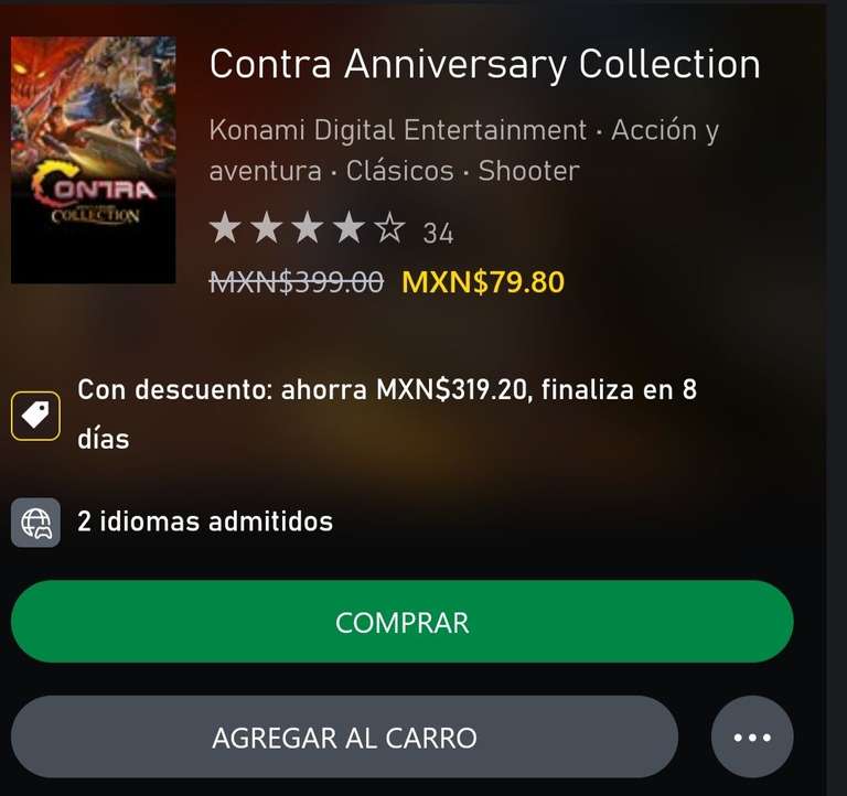 Xbox: Contra Anniversary Colección