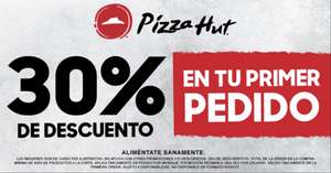 Pizza Hut: 30% Desc. en primer pedido desde WhatsApp (Compra mín $250)