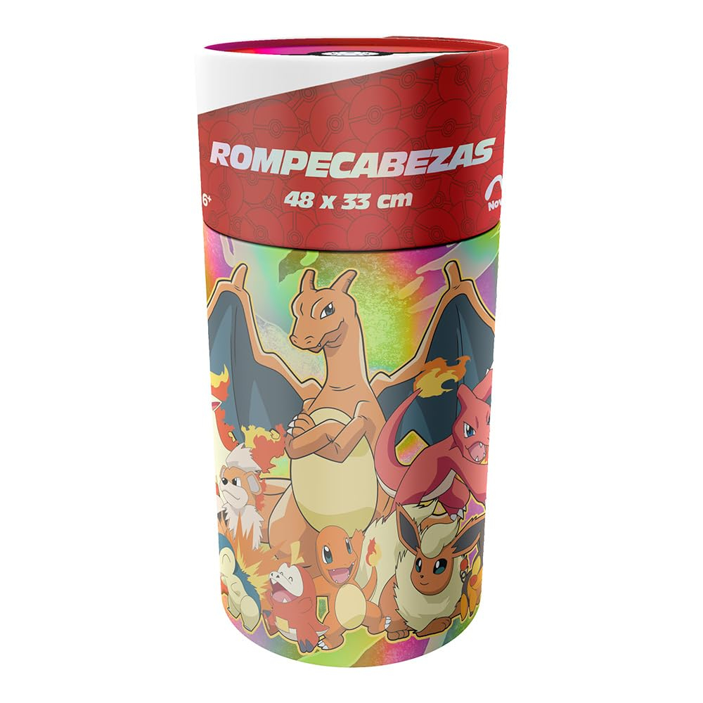 AMAZON: Rompecabezas Infantil Pokemon Fuego 100 Piezas Cilindro Carton