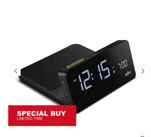 Braun: Reloj Despertador digital con cargador Inalámbrico (Made in Germany)