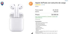 Costco: Apple AirPods con estuche de carga