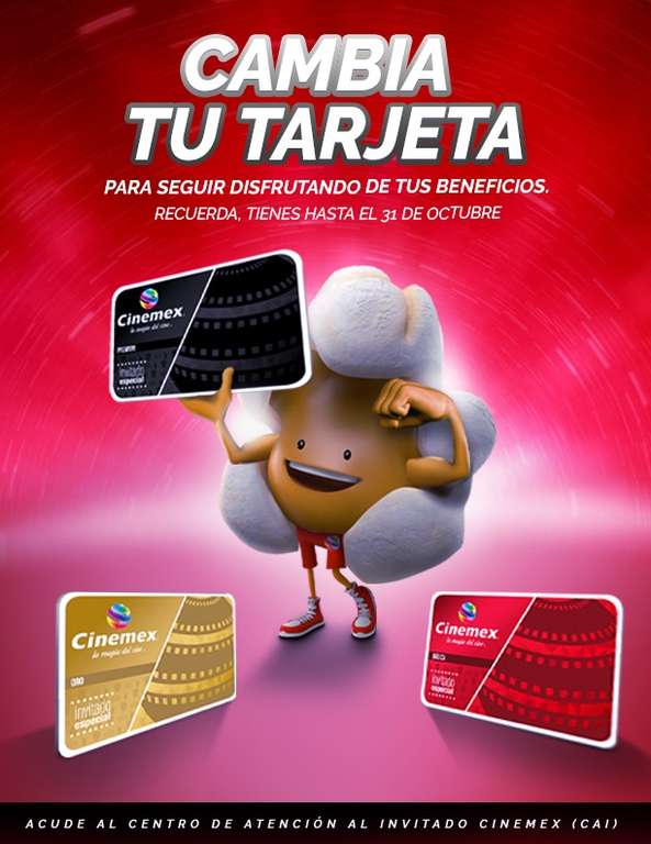 Cinemex: Sube de nivel y obtén un PASE al tramitar la tarjeta digital Invitado Especial. NUEVA VIGENCIA