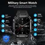 Amazon: Marca: Anytec 3.2 3.2 de 5 estrellas 16 Relojes inteligentes militares para hombre, reloj inteligente impermeable