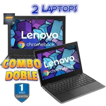 Linio: COMBO 2 Laptops Lenovo Chromebook 100E 32GB 4GB 1 año de garantía