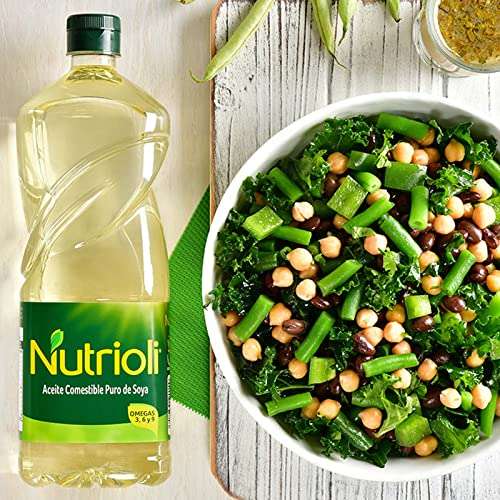 Amazon: Nutrioli - Aceite Puro De Soya, Comestible, Vegetal, 850 ml - Planea y Ahorra