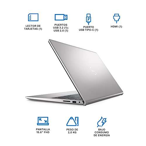 Amazon: Dell Laptop Inspiron 3511 FHD 15.6" i5-1135G7, 8GB RAM, 256GB SSD, Windows 11, Plata