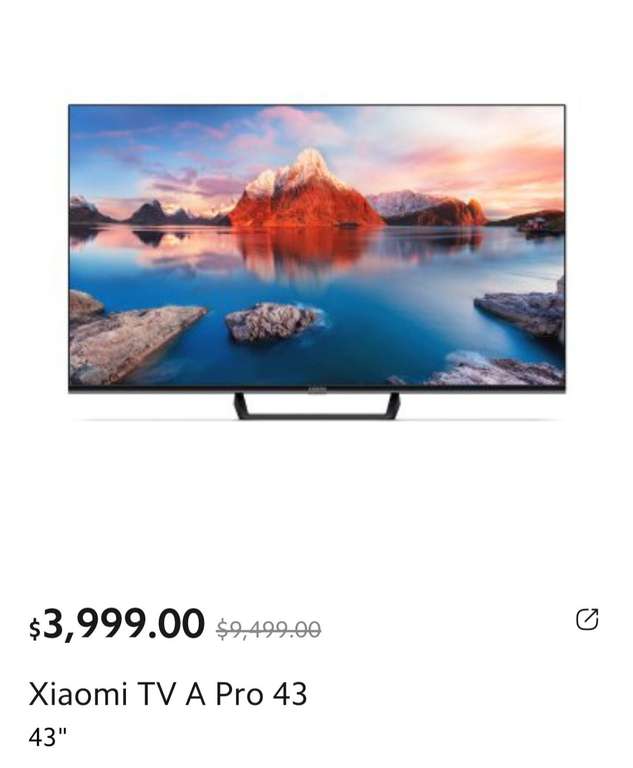 Xiaomi Shop: Xiaomi TV A Pro 43 pulgadas 4K ultra UHD