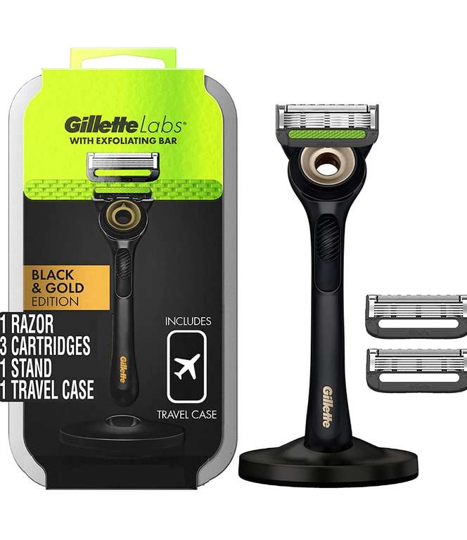 Amazon: Gillette GilletteLabs - Maquinilla de afeitar para hombre con barra exfoliante (mínimo histórico)