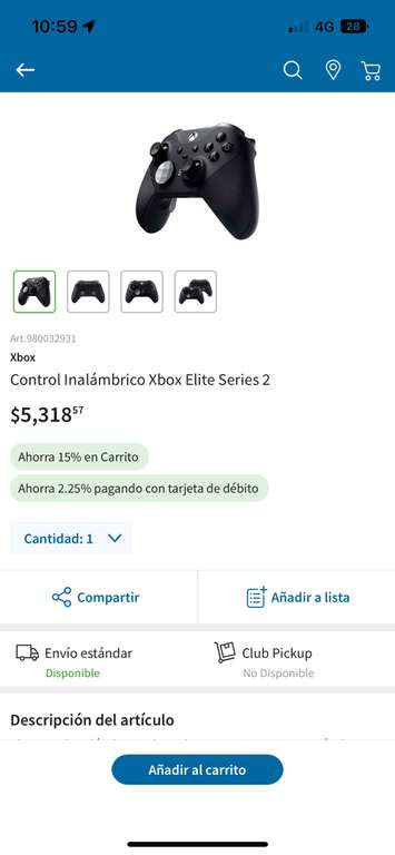 Walmart: Control Xbox Elite 2