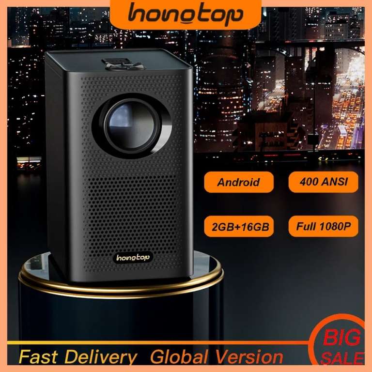 AliExpress: HONGTOP-proyector LED S30 versión Global, Full HD, 1080P, Android 10, 1920x1080P, MINI 4k, para cine en casa