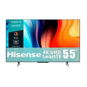 Walmart Super: TV Hisense 55 Pulgadas 4K Ultra HD Smart TV ULED 55U6H (Puede bajar mas con bonificaciones)