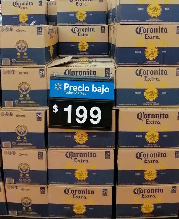 Walmart: Cerveza Coronita 24 pz | Plateros