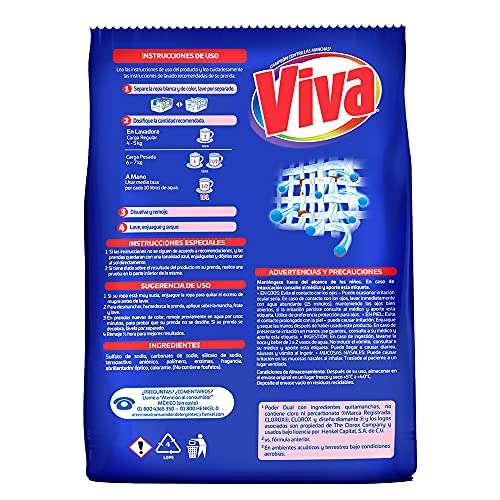 Amazon: Detergente en polvo Viva 850 gr | Planea y Ahorra, envío gratis con Prime