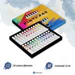 Amazon: Arterox Set de Pintura Acrilica para Artistas. Kit de Pinturas Acrílicas 24 colores diferentes.