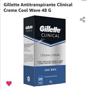 Amazon Gillette Antitranspirante Clinical Creme Cool Wave 48 G