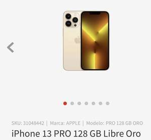 Elektra: iPhone 13 Pro 128GB Oro + Paypal + HSBC