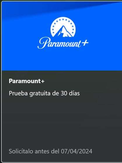 Paramount+ | 30 días gratis para usuarios de Game Pass Ultimate | Nuevos usuarios