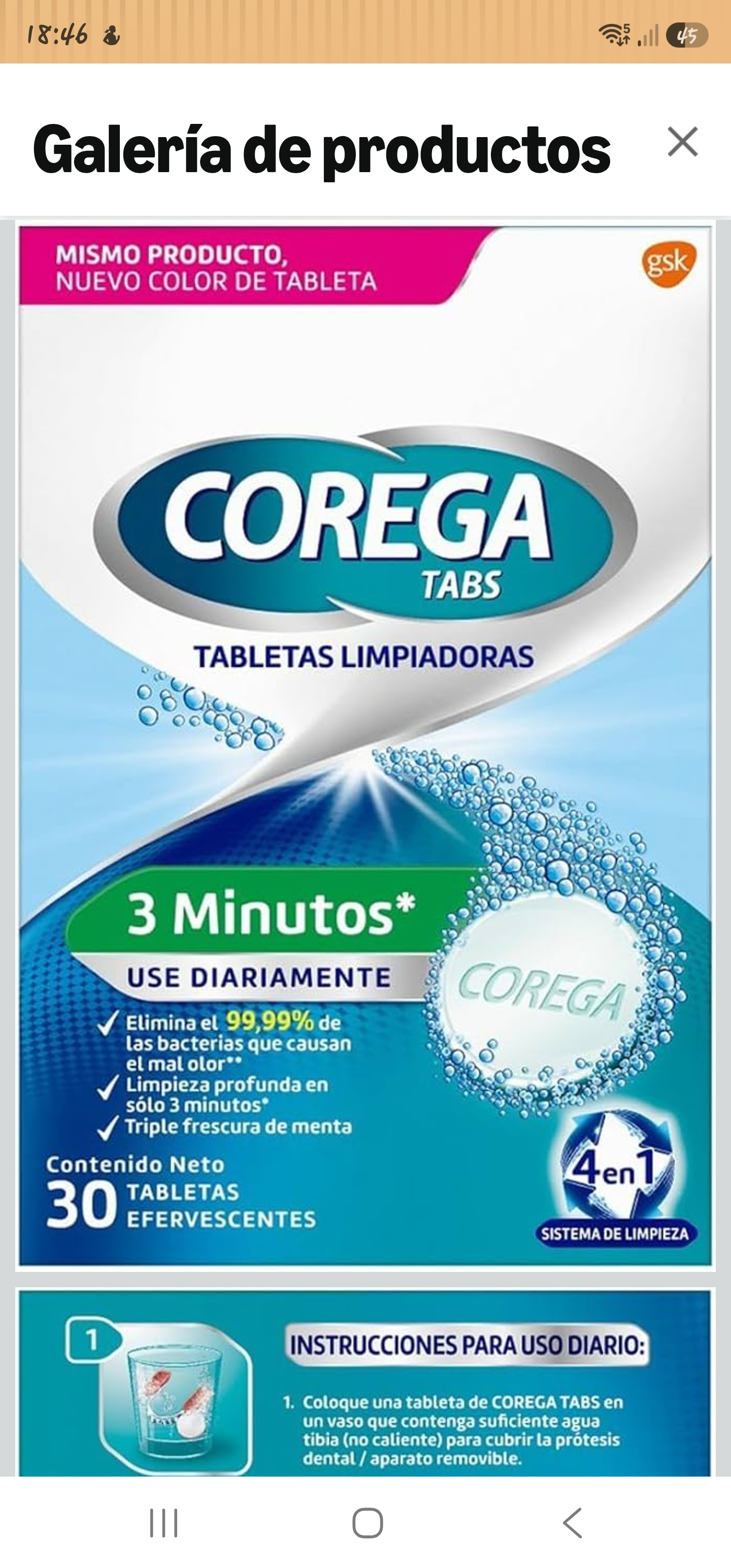 Amazon. Tabletas limpiadoras Corega | Planea y Ahorra