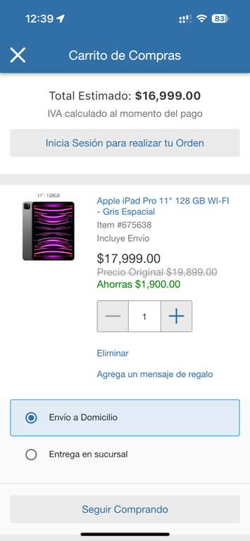 Costco: iPad Pro 128 Gb 11” M2