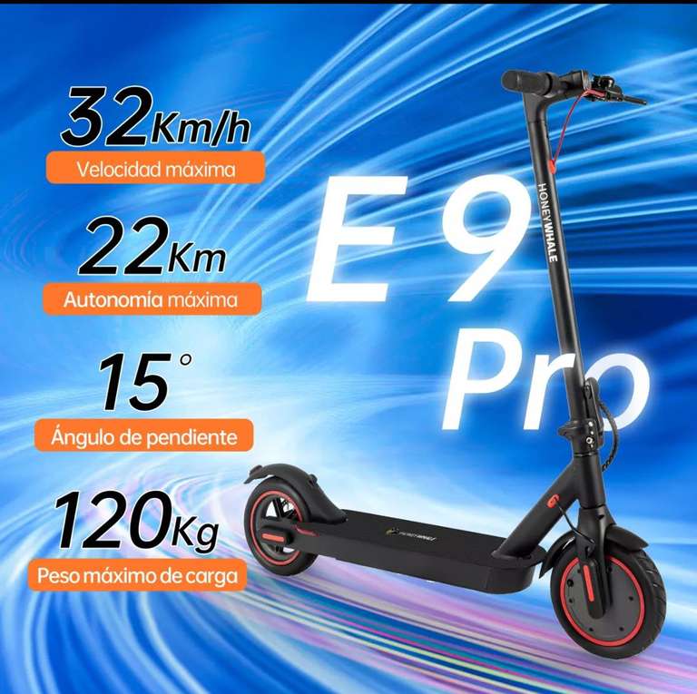 Mercado Libre: Honey Whale e9 pro scooter eléctrico 32km/hr con bonificación amex a 12msi