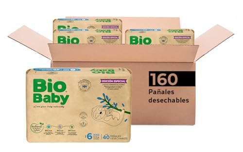 Amazon: Pañales Bio Baby etapa 6 | Planea y Ahorra | 160 pañales