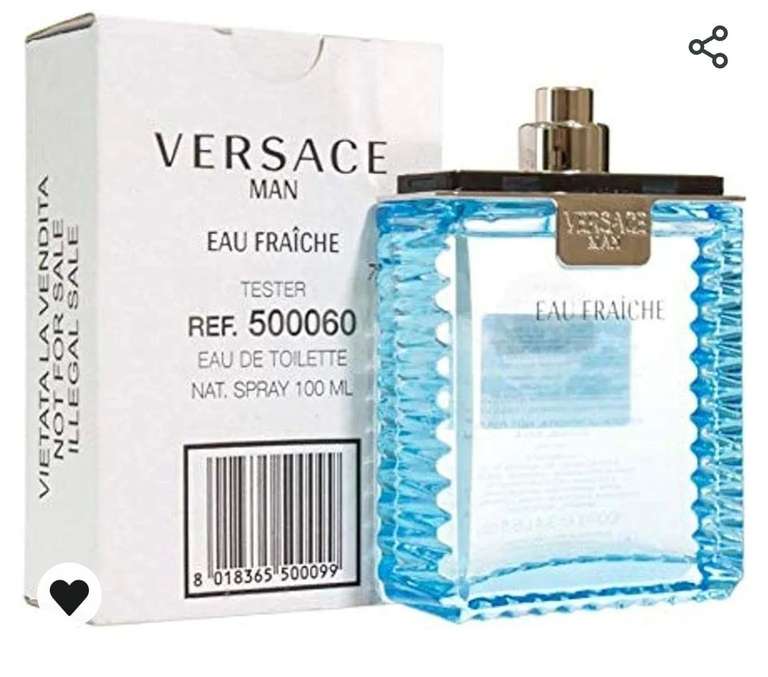 Amazon: Perfume Versace Eau Fraiche 100ml EDT (Tester)