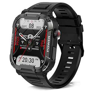 Amazon: Marca: Anytec 3.2 3.2 de 5 estrellas 16 Relojes inteligentes militares para hombre, reloj inteligente impermeable