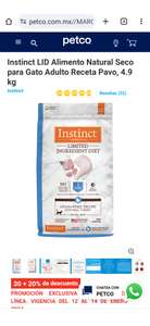 Petco: Instinct LID Alimento Natural Seco para Gato Adulto Receta Pavo, 4.9 kg | Easy buy