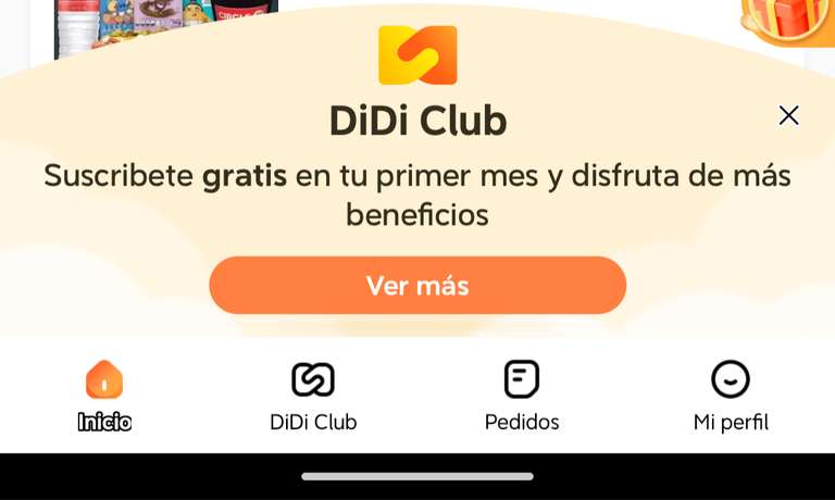Didi Club: Primer mes gratis pagando con tarjeta